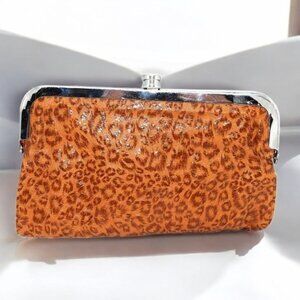 Cheetah Clutch Purse Bag Wallet